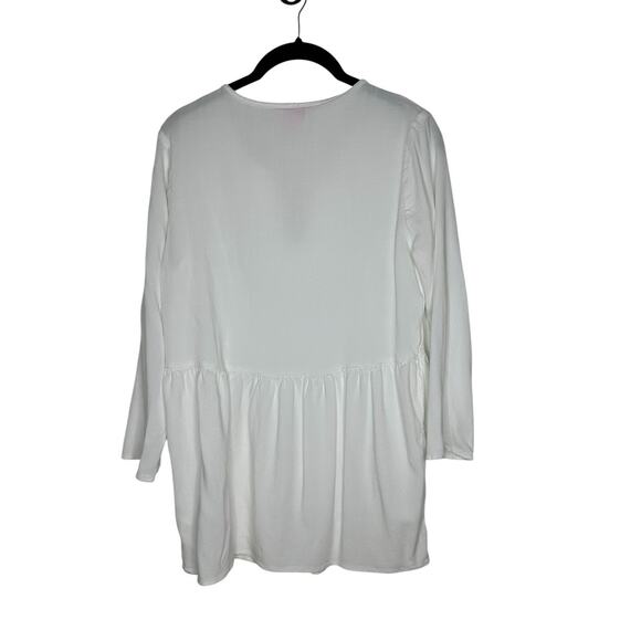 Lilly Pulitzer Womens Lyndsea Tunic Small Resort Embroidery Preppy White - Picture 6 of 10